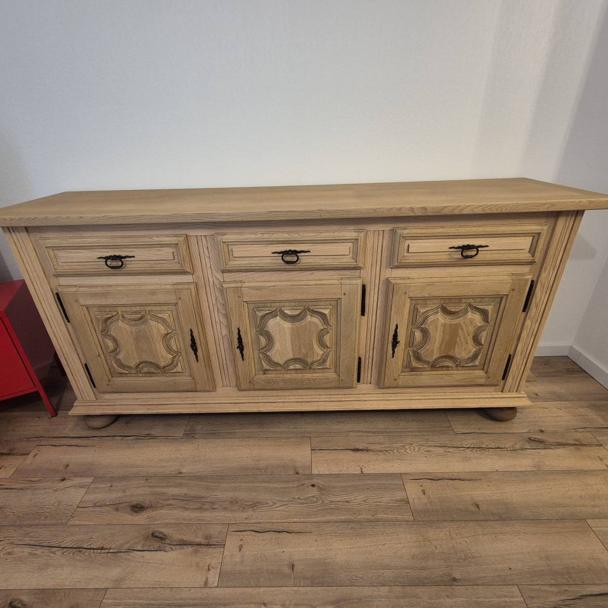 Aérogommage d'un buffet en bois Toulon