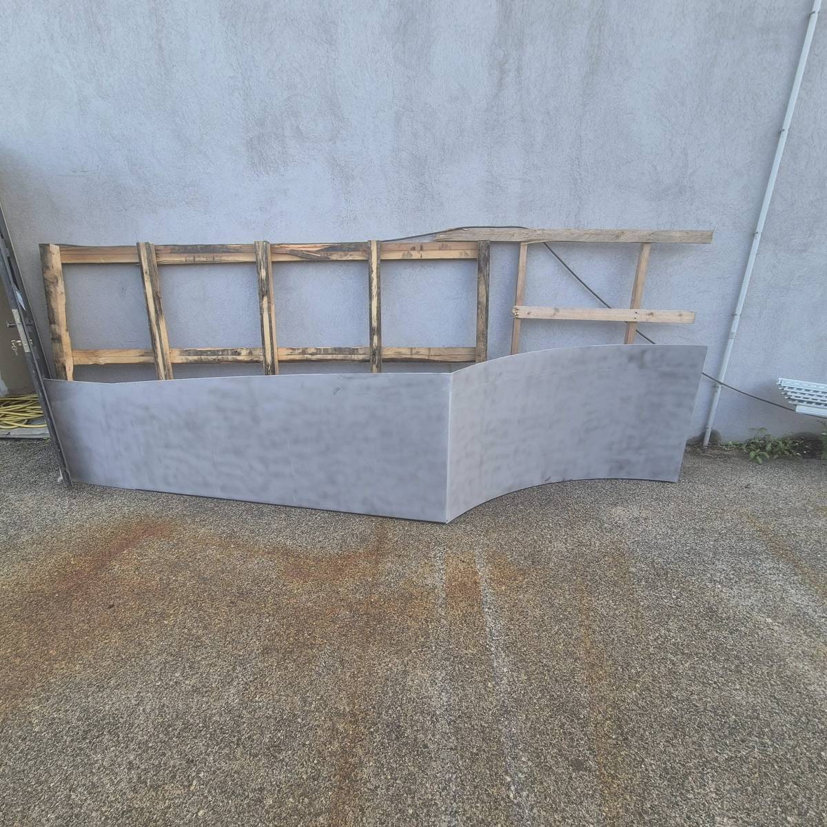 Sablage panneau acier corten Saint-Maximin