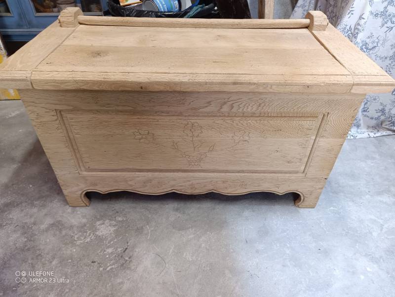 Aérogommage coffre en bois Bandol