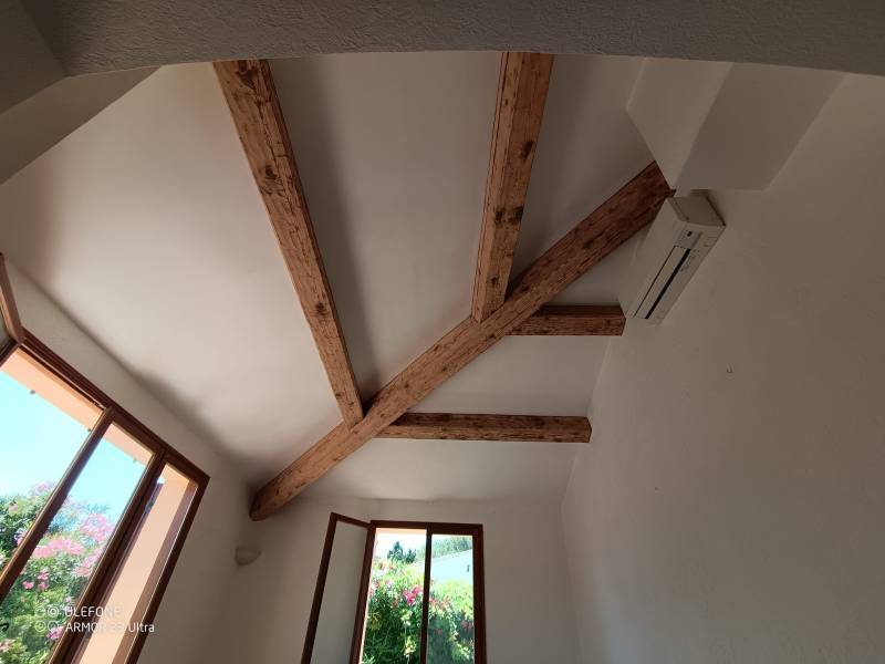 Aérogommage poutres Hyères